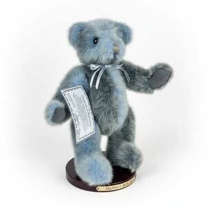 Mary Meyer Grandma's Bear 1995 LE 589/2500 Jointed Blue Gray Plush‎ Teddy Bear